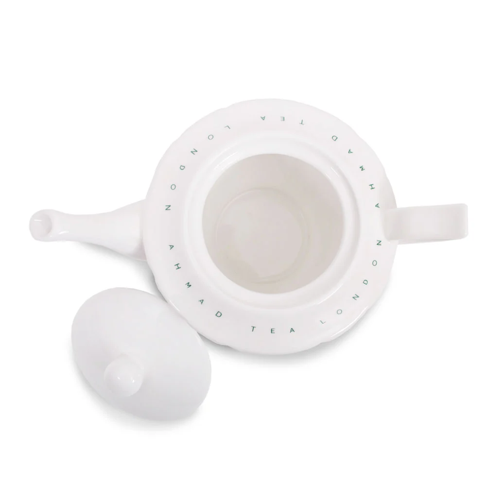 Ahmad Tea Porcelain White Teapot - Image 3