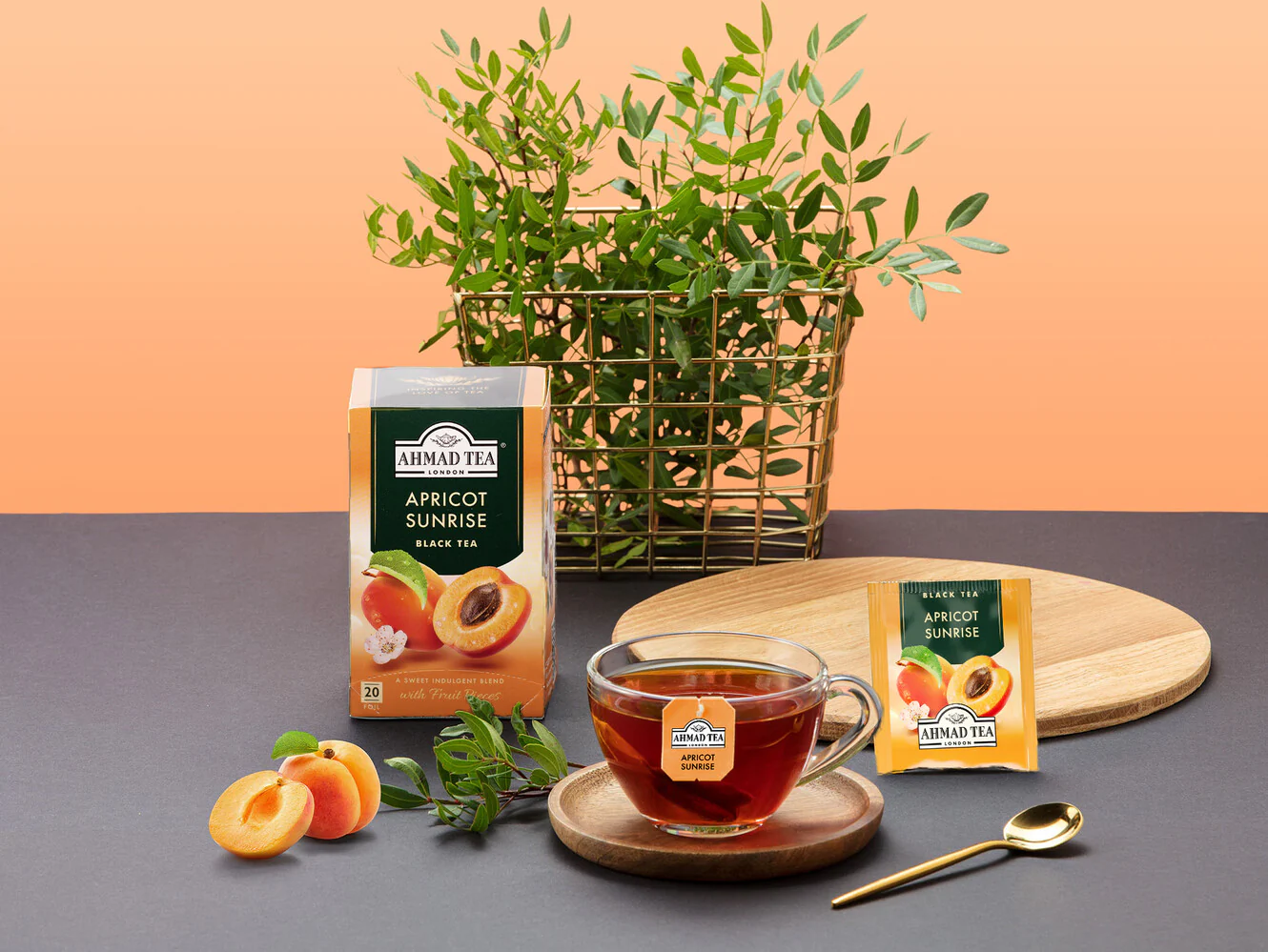 Apricot Sunrise Fruit Black Tea - Teabags - Image 3