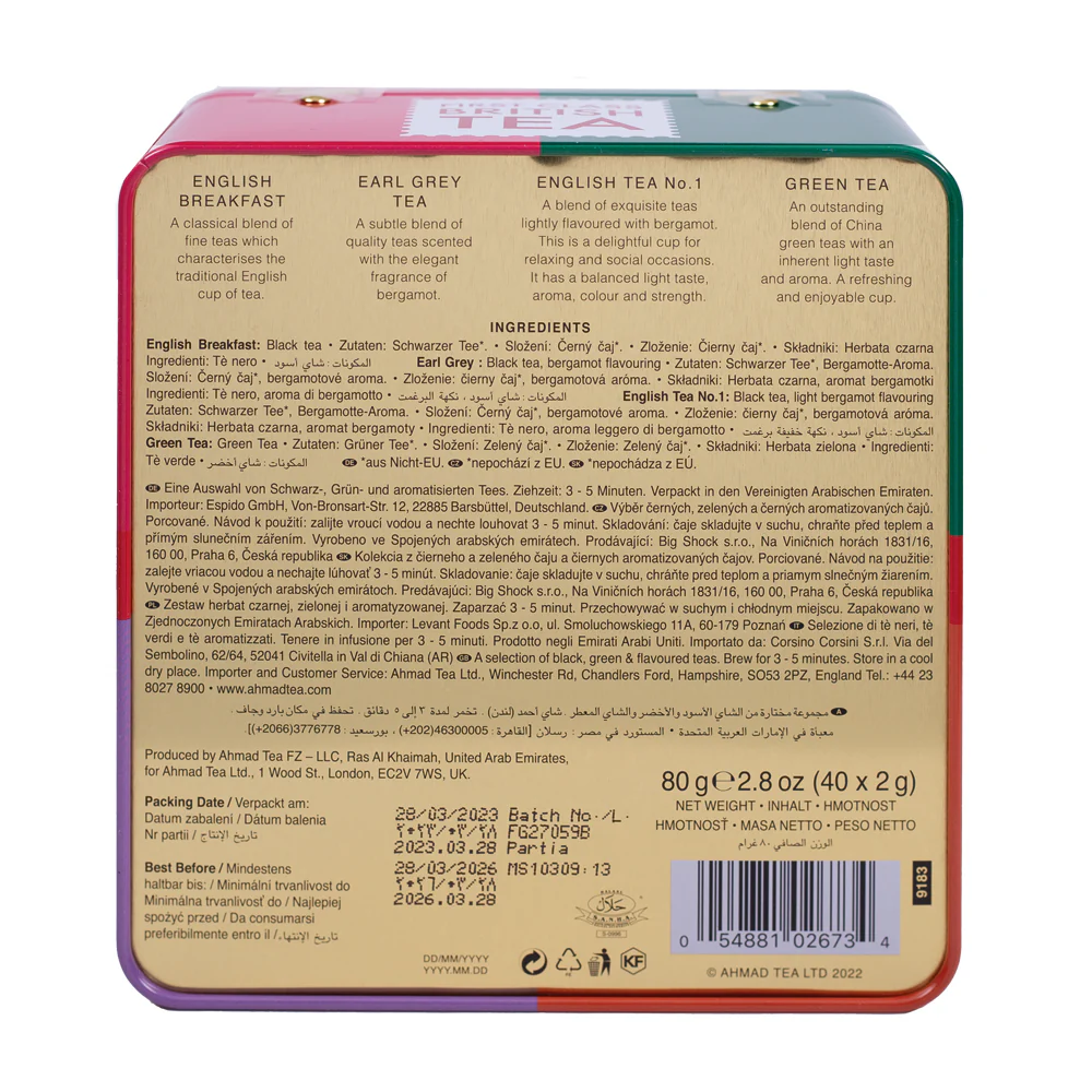 First Class Selection Caddy with Black & Green Teas- 40 Teabags - Image 3