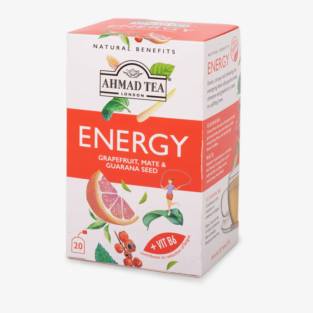 Grapefruit, Mate & Guarana Seed "Energy" Infusion - Teabags - Image 4