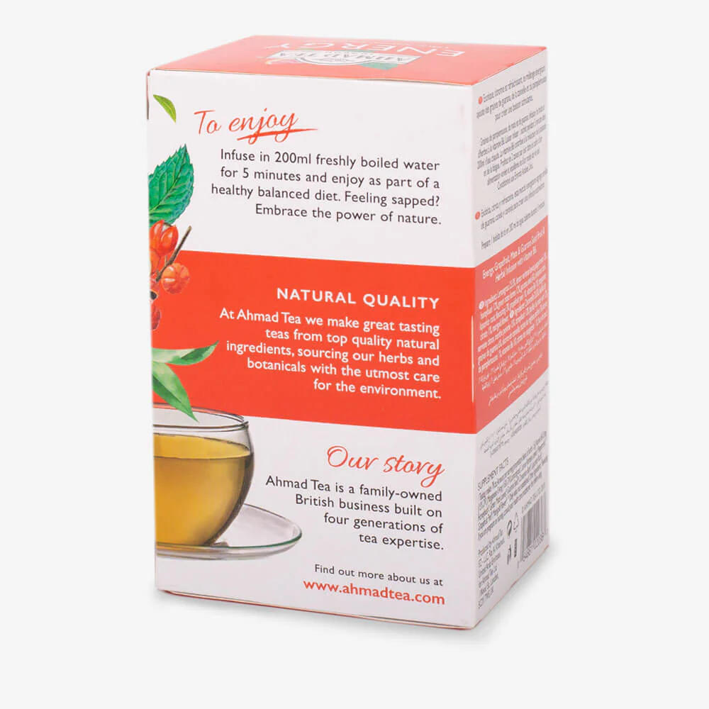 Grapefruit, Mate & Guarana Seed "Energy" Infusion - Teabags - Image 5