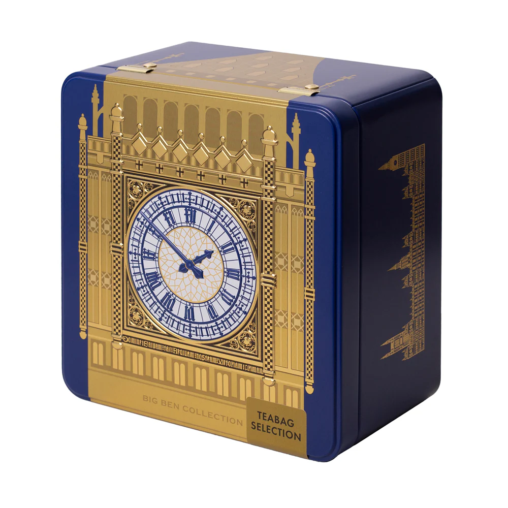 House of Commons Big Ben Blue Tea Caddy - 40 Teabags - Image 2