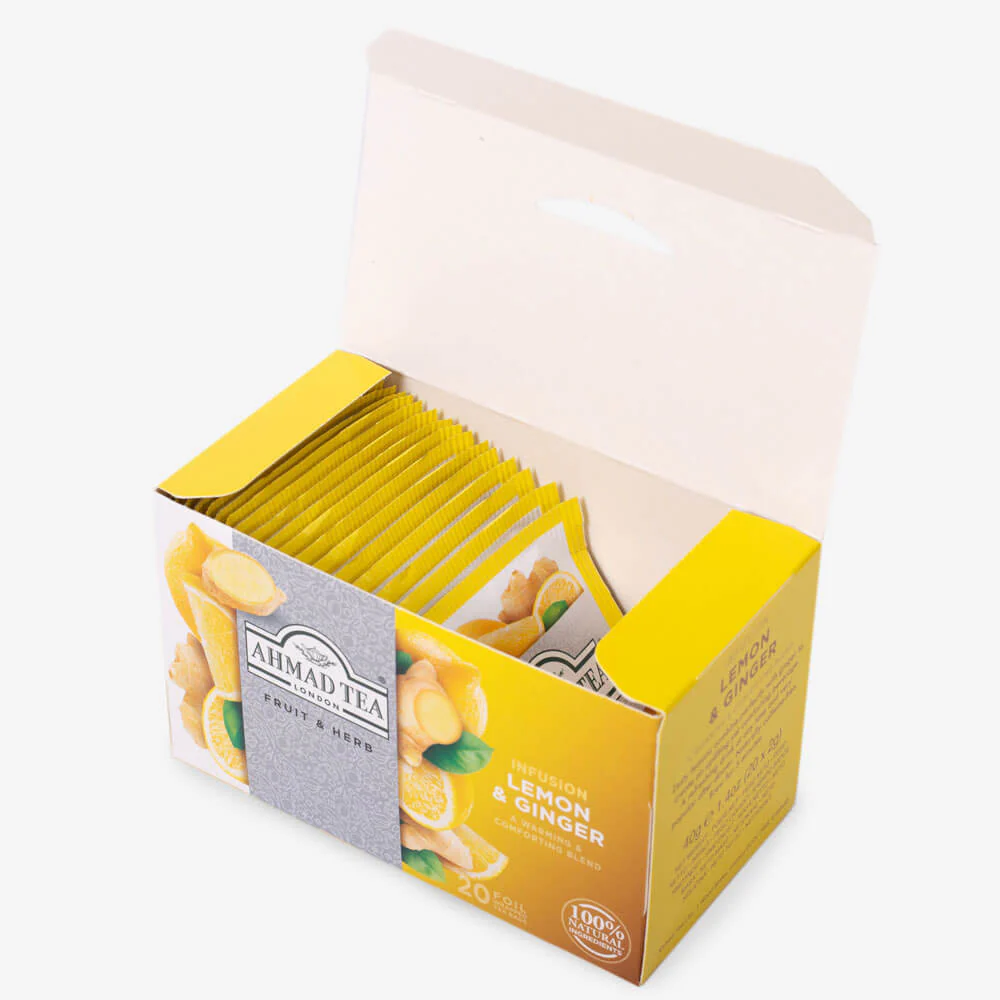 Lemon & Ginger Infusion Tea- 6 x 20 Teabags Subscription - Image 7