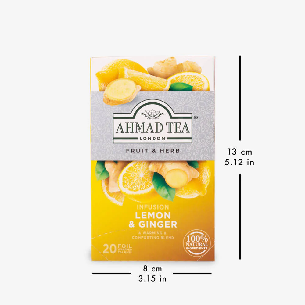 Lemon & Ginger Infusion Tea- 6 x 20 Teabags Subscription - Image 9
