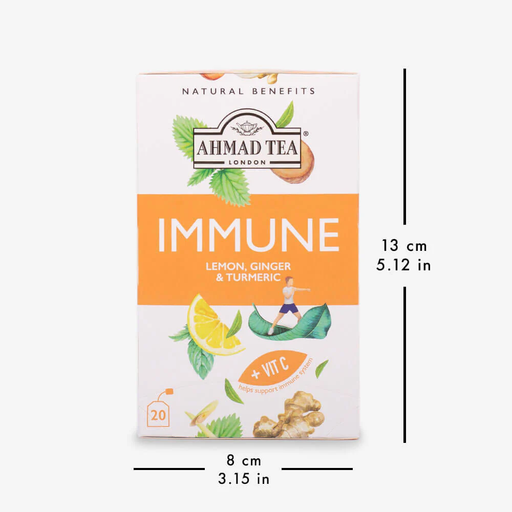 Lemon, Ginger & Turmeric "Immune" Infusion Tea - 6 x 20 Teabags Subscription - Image 12