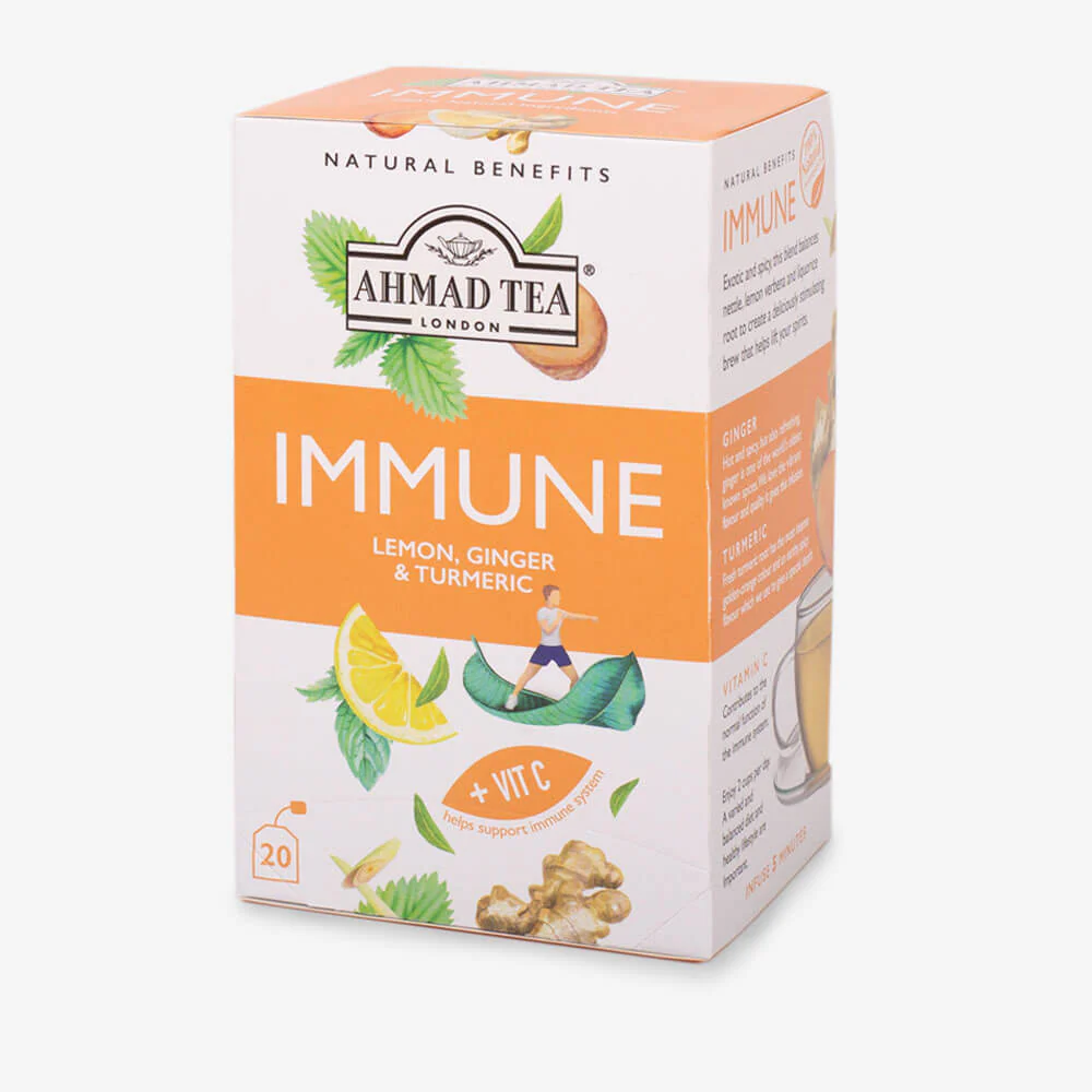 Lemon, Ginger & Turmeric "Immune" Infusion Tea - 6 x 20 Teabags Subscription - Image 5