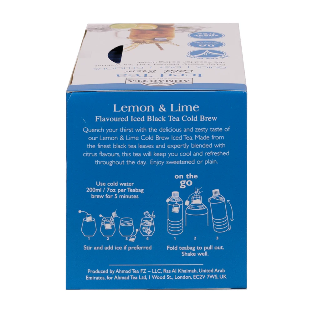 Lemon & Lime Cold Brew Iced Tea - Teabags - Image 5