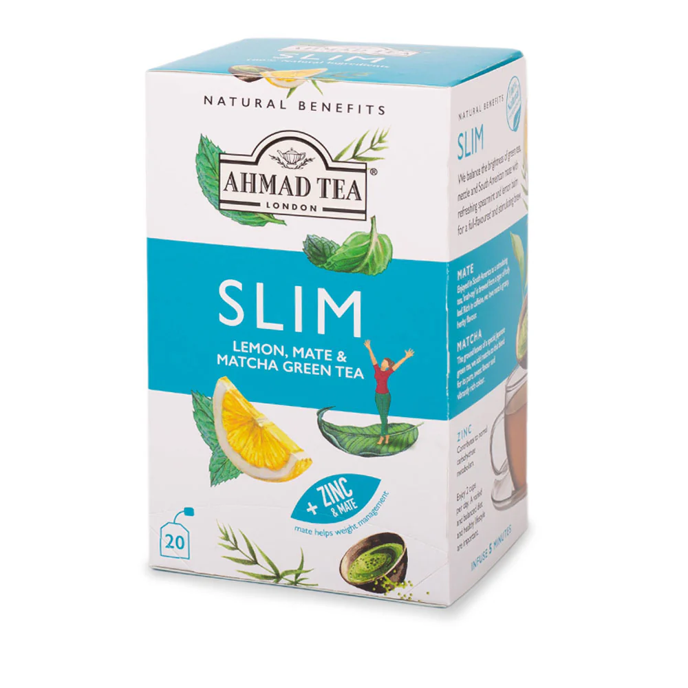 Lemon, Mate & Matcha Green Tea "Slim" Infusion - Teabags - Image 4