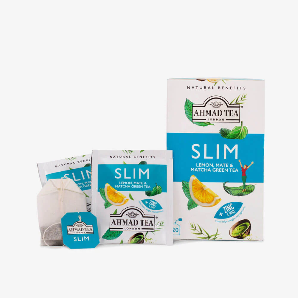 Lemon, Mate & Matcha Green Tea "Slim" Infusion - Teabags - Image 3