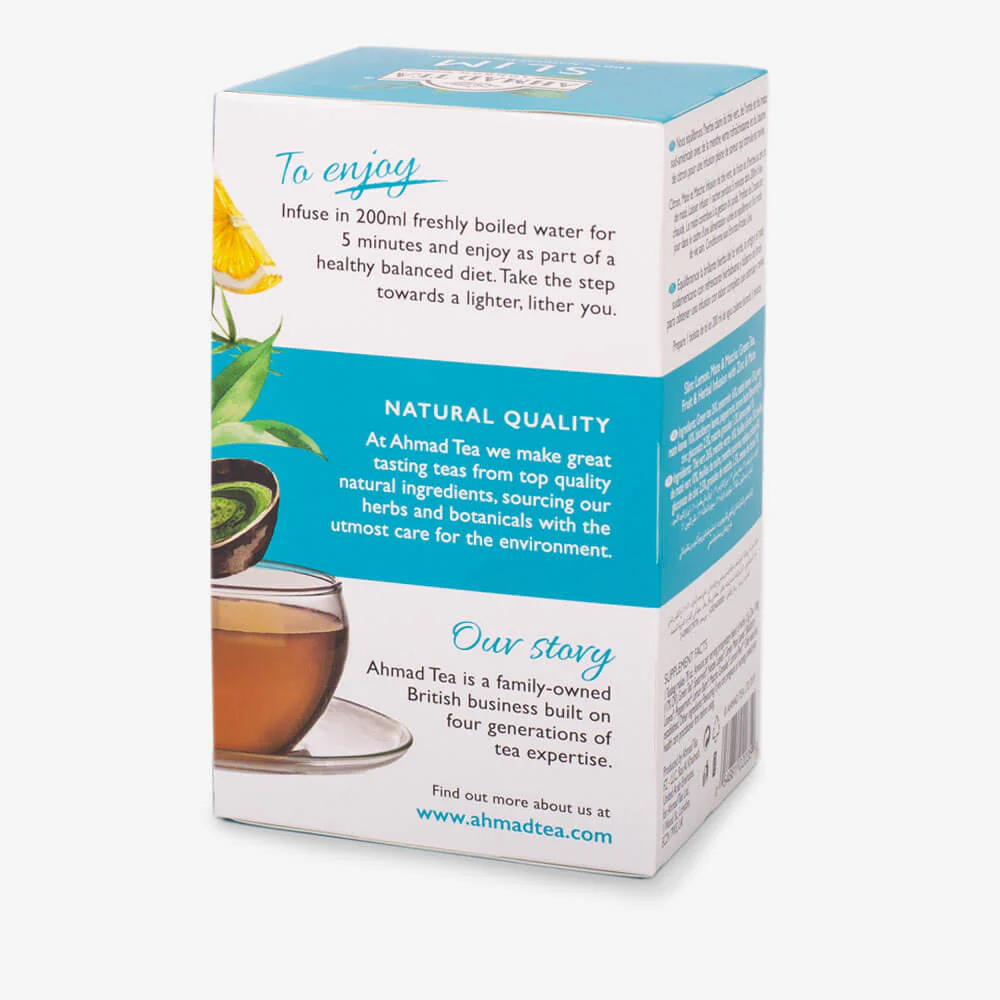 Lemon, Mate & Matcha Green Tea "Slim" Infusion - Teabags - Image 5
