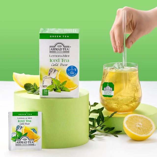 Lemon & Mint Cold Brew Iced Green Tea - 6 x 20 Teabags Subscription - Image 12