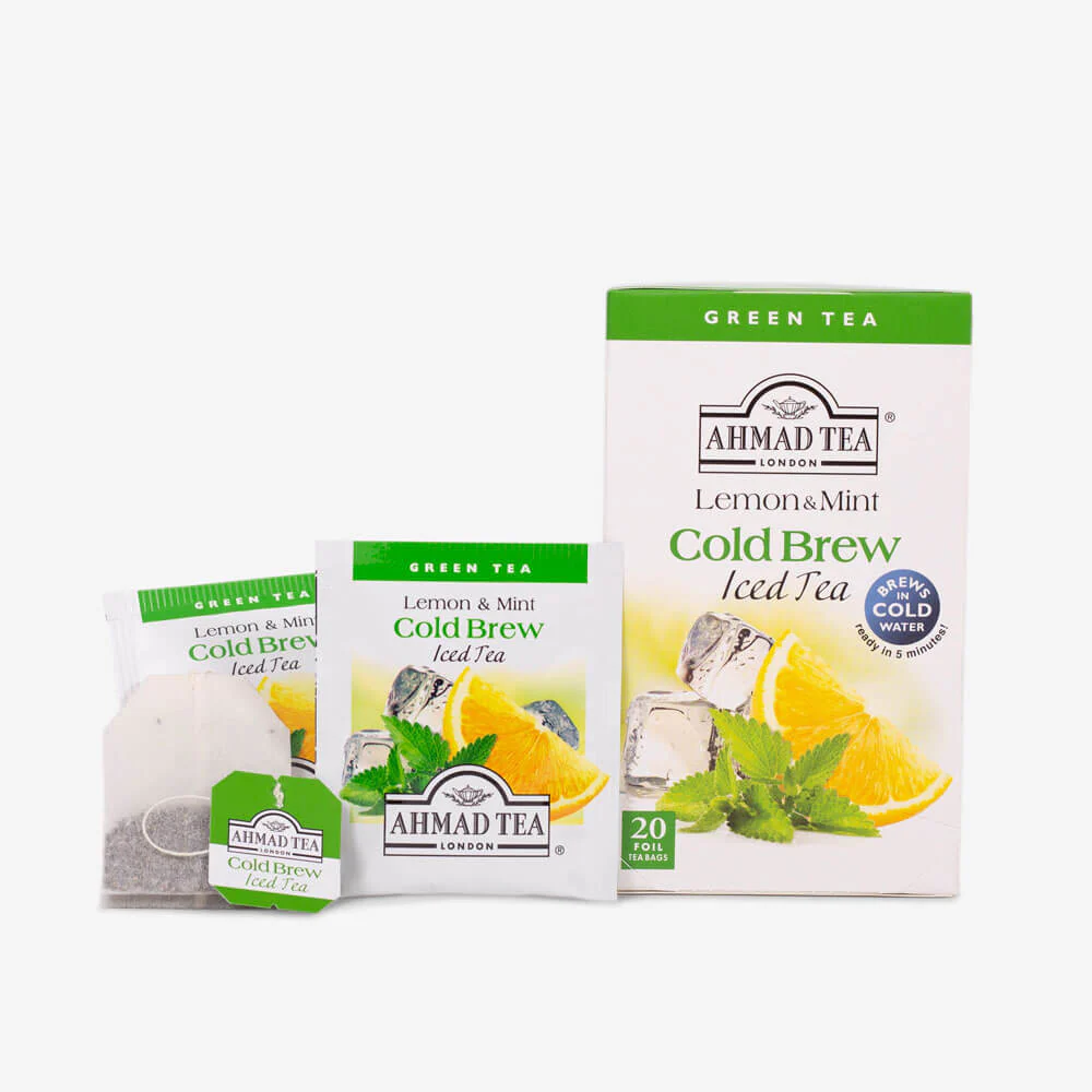 Lemon & Mint Cold Brew Iced Green Tea - 6 x 20 Teabags Subscription - Image 2