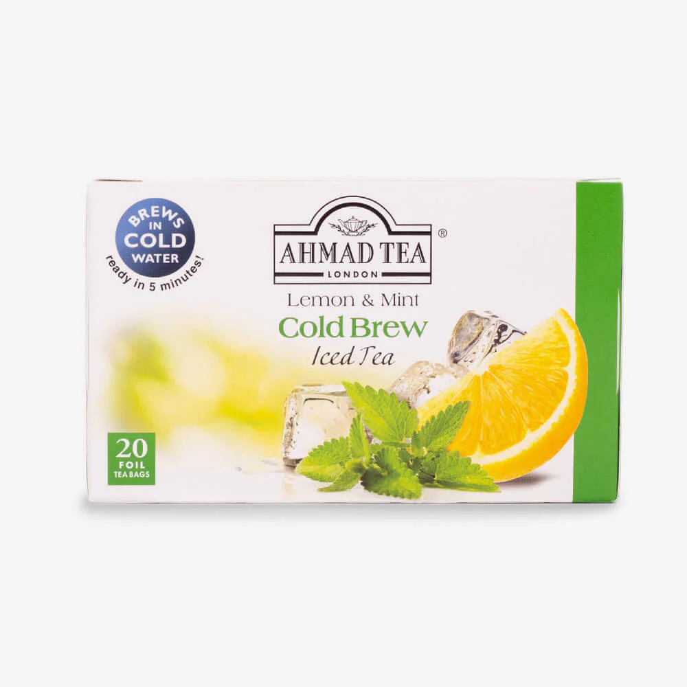 Lemon & Mint Cold Brew Iced Green Tea - 6 x 20 Teabags Subscription - Image 4