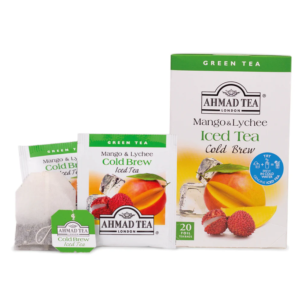 Mango & Lychee Cold Brew Iced Green Tea - Teabags - Image 3