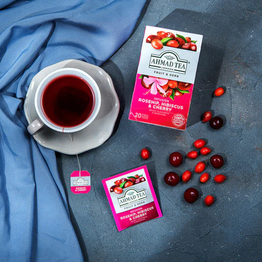 Rosehip, Hibiscus & Cherry Infusion - Teabags - Image 6