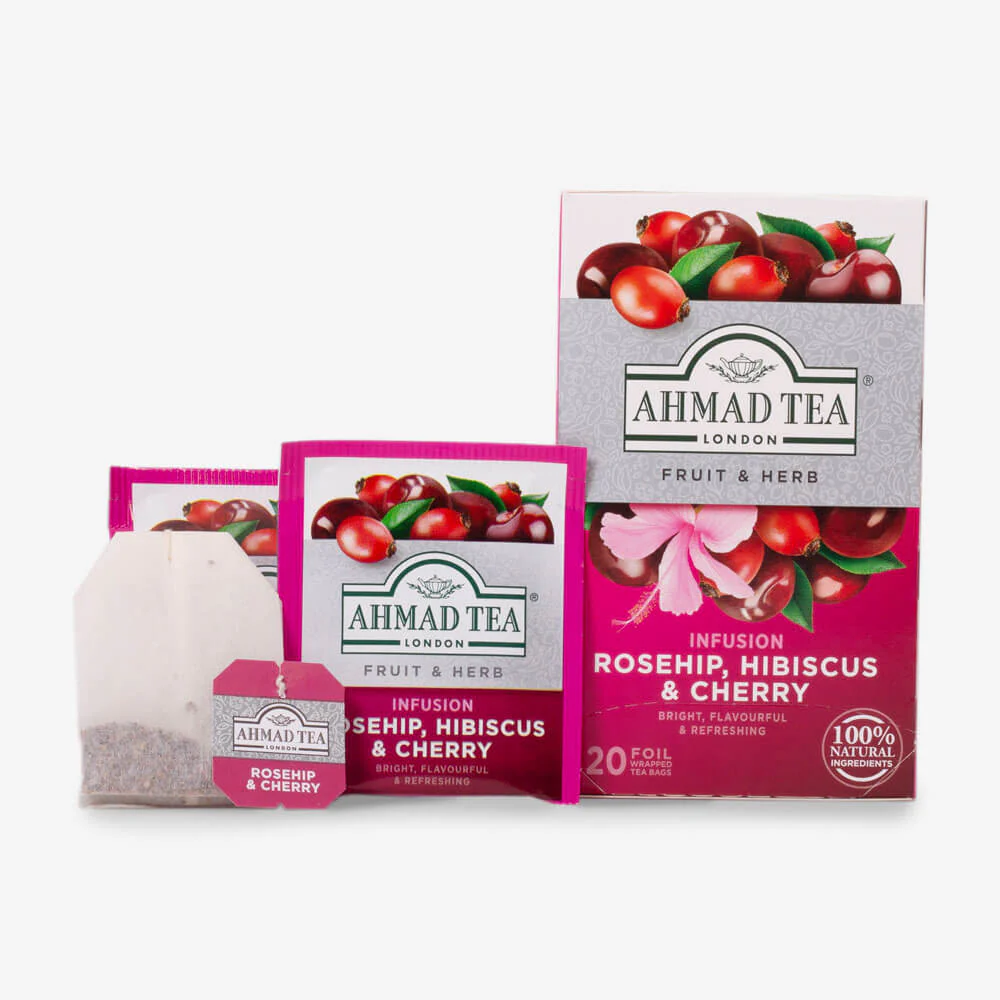 Rosehip, Hibiscus & Cherry Infusion - Teabags - Image 3